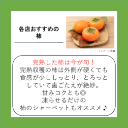 各店おすすめの柿