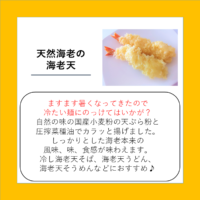 天然海老の海老天