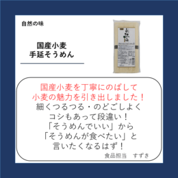 国産小麦 手延そうめん